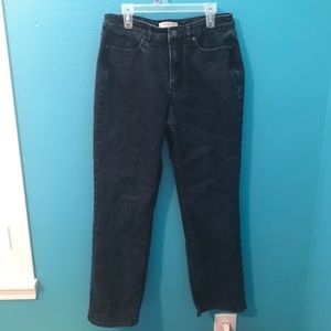 Dark Blue Straight Bootcut Jeans